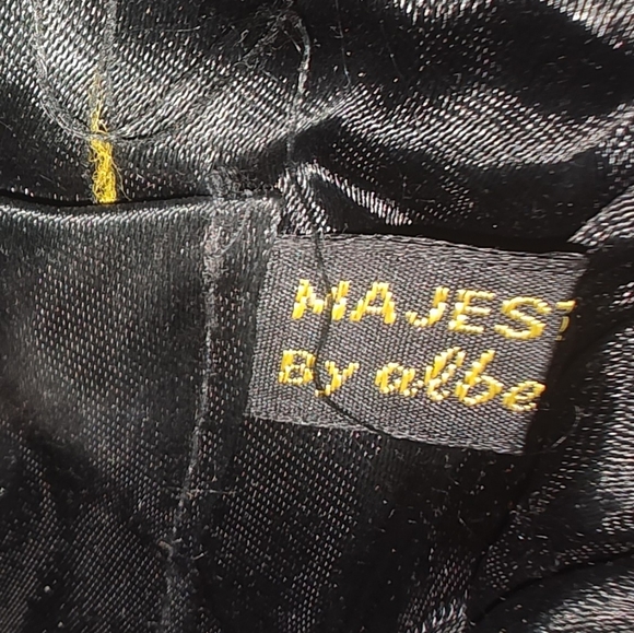 Majesty Line by ALBERTARIO Vintage Beaded Gold  Brown Clutch Purse - Picture 2 of 6